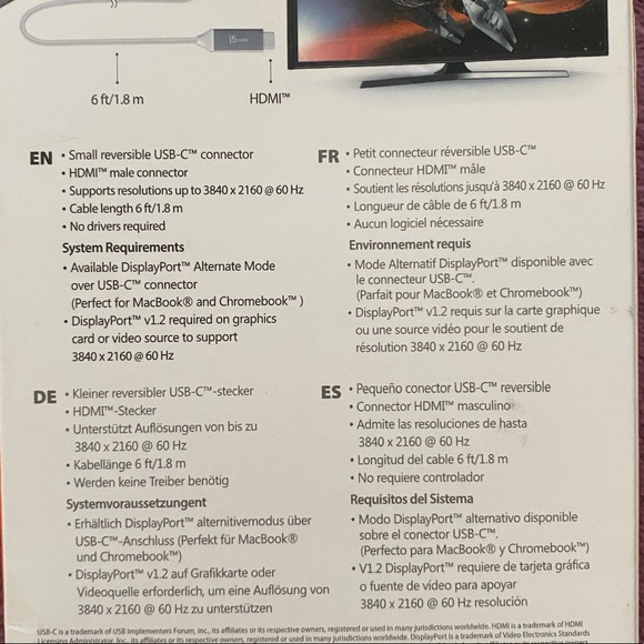 J5create USB-C to 4K - Picture 2 of 3